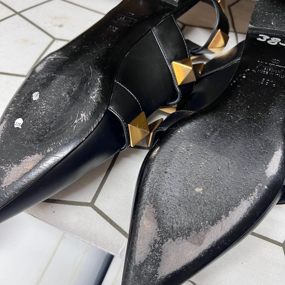 Valentino Roman stud flats size 39.5 EU - Picture 5 of 9